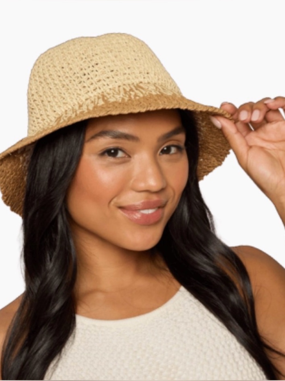 Eugenia Kim Straw Bucket Hat NWT